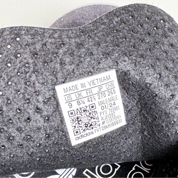 Adidas SL 72 RS Black/White size 9 men’s - Picture 9 of 9